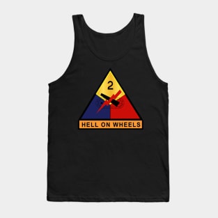 2nd Armored - Hell on Wheels wo Txt Tank Top